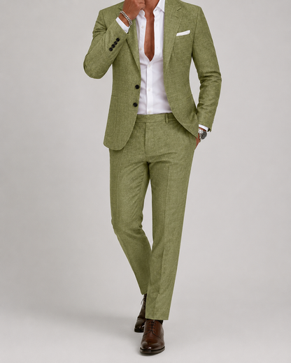 Men's Nylon Wedding Suit | Tailored Two Piece Set | Lightweight Formal Occasion Wear | Steven & Levon