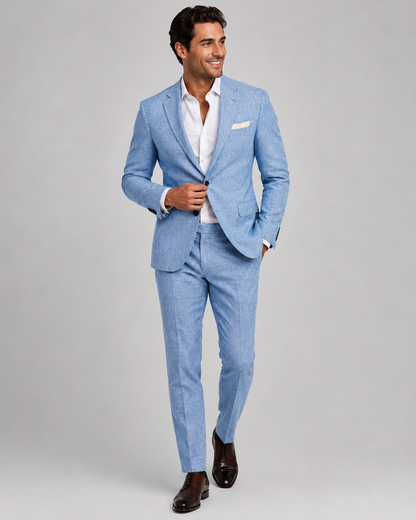 Men's Nylon Wedding Suit | Tailored Two Piece Set | Lightweight Formal Occasion Wear | Steven & Levon