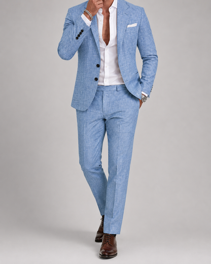 Men's Nylon Wedding Suit | Tailored Two Piece Set | Lightweight Formal Occasion Wear | Steven & Levon
