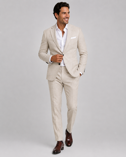 Men's Nylon Wedding Suit | Tailored Two Piece Set | Lightweight Formal Occasion Wear | Steven & Levon