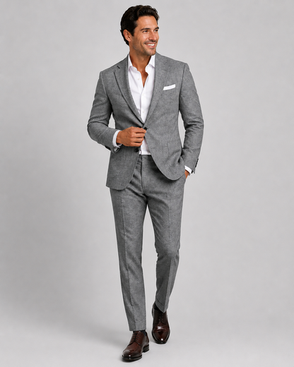Men's Nylon Wedding Suit | Tailored Two Piece Set | Lightweight Formal Occasion Wear | Steven & Levon