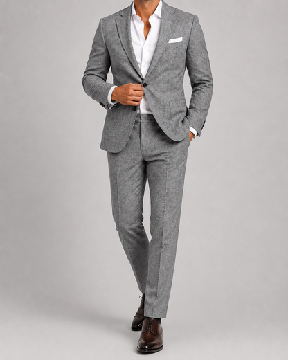Men's Nylon Wedding Suit | Tailored Two Piece Set | Lightweight Formal Occasion Wear | Steven & Levon