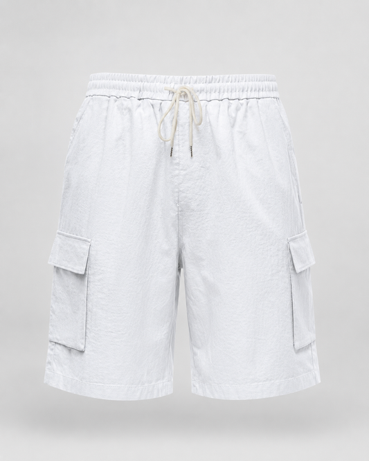 Men's Linen Cargo Shorts | Linen Blend | Drawstring Waist Utility Summer Shorts | Steven & Levon