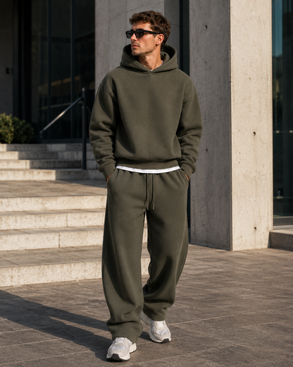 Men’s Hoodie & Jogging Set | Men | Soft Cotton Blend | Casual Fit & Drawstring Waist | Steven & Levon