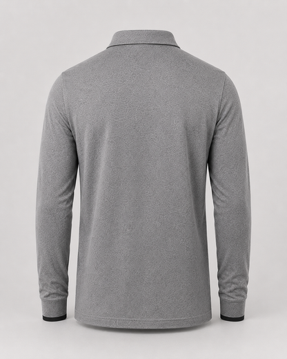 Men's Long Sleeve Polo Shirt | Men | Smart Casual Collar Top | Regular Fit | Steven & Levon