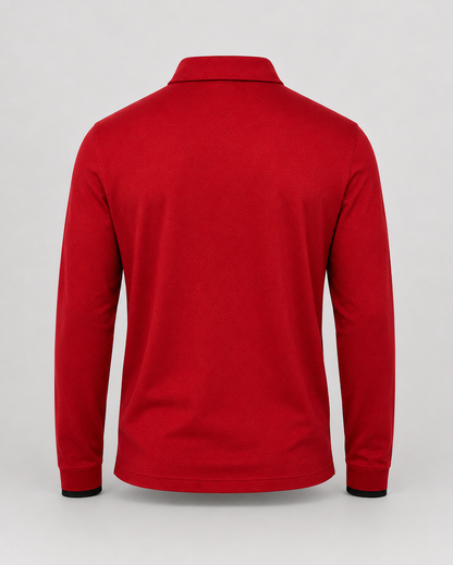 Men's Long Sleeve Polo Shirt | Men | Smart Casual Collar Top | Regular Fit | Steven & Levon