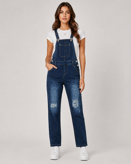 UrbanChic Denim Jumpsuit | Cotton Blend | Casual One-Piece | Everyday Wear | Steven & Levon