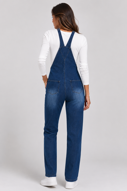 UrbanChic Denim Jumpsuit | Cotton Blend | Casual One-Piece | Everyday Wear | Steven & Levon