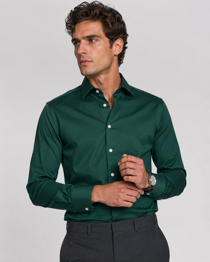Linen Long Sleeve Shirt | Men | Tailored Fit | Breathable Casual Smart Shirt | Steven & Levon