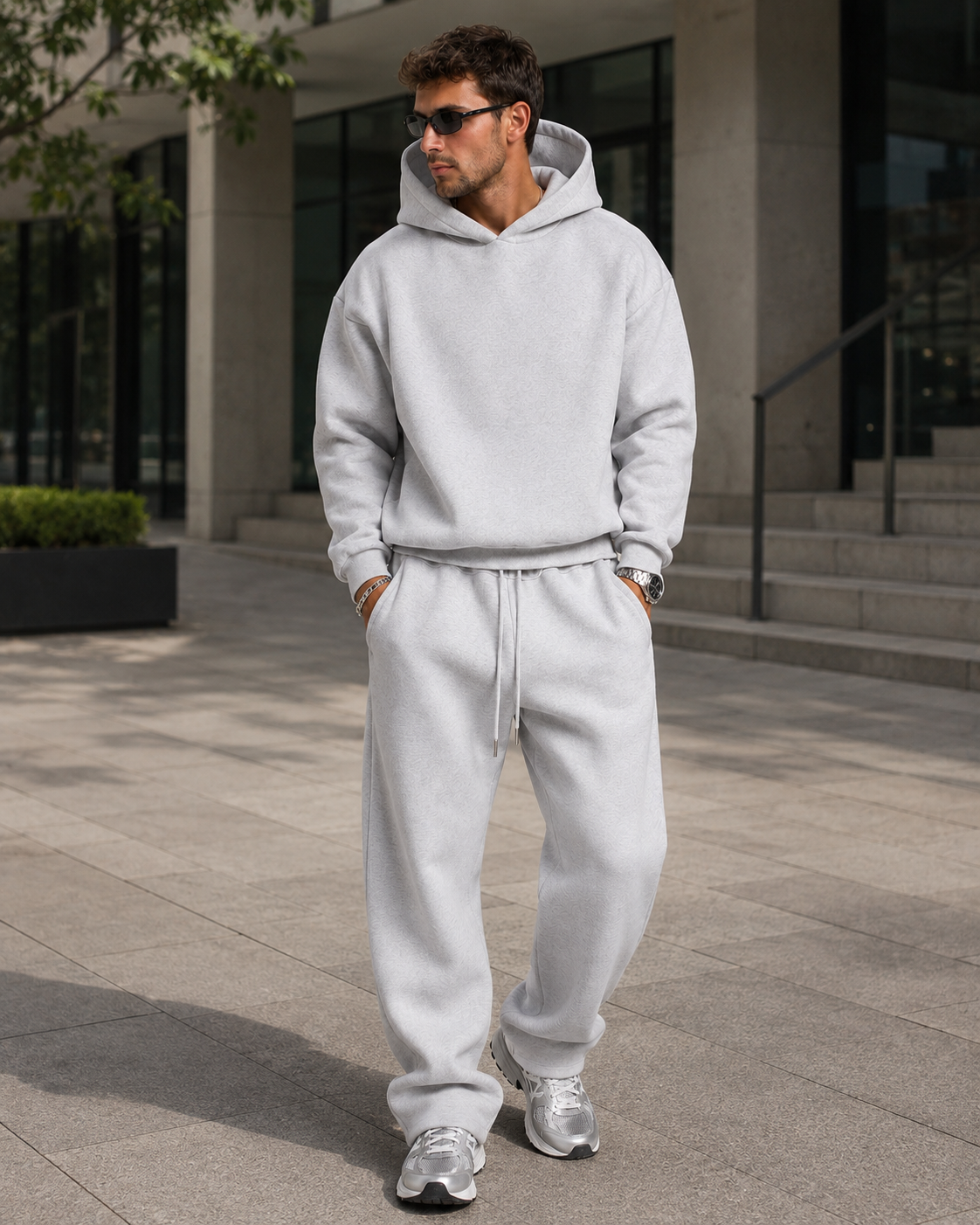Men’s Hoodie & Jogging Set | Men | Soft Cotton Blend | Casual Fit & Drawstring Waist | Steven & Levon