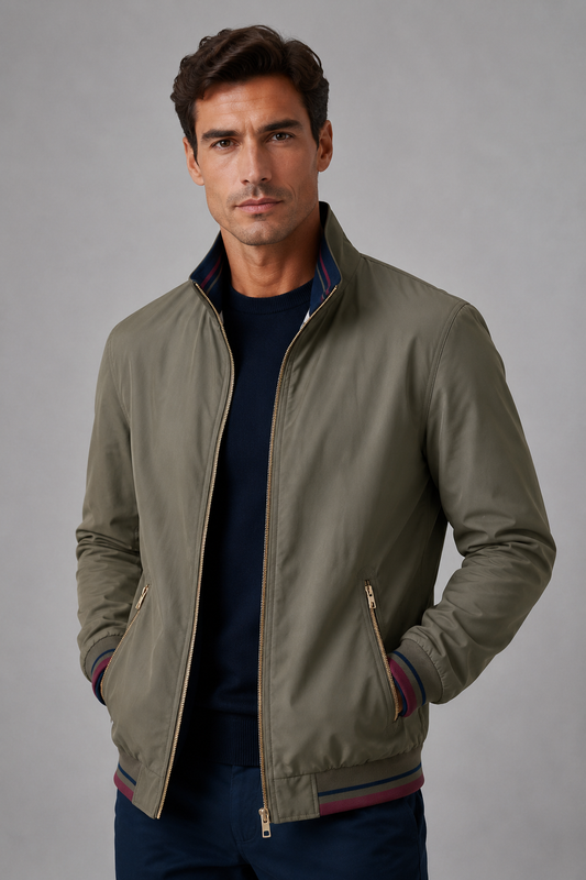 Men's Reversible Jacket | Wind Resistant | Men | Lightweight Breathable Fabric | Outdoor Casual Wear | Steven & Levon
