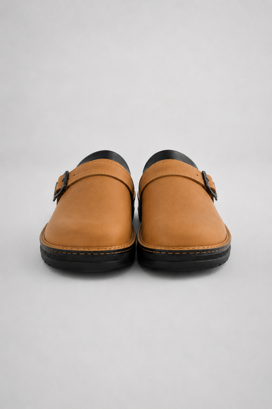 Men's Leather Slip On Clogs | Men | Comfort Casual Shoes | Supportive Everyday Footwear | Steven & Levon
