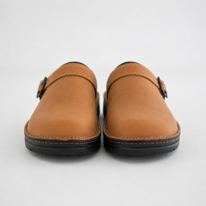 Men's Leather Slip On Clogs | Men | Comfort Casual Shoes | Supportive Everyday Footwear | Steven & Levon