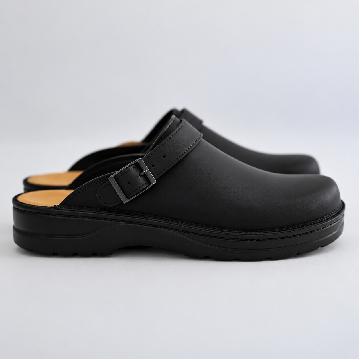 Men's Leather Slip On Clogs | Men | Comfort Casual Shoes | Supportive Everyday Footwear | Steven & Levon