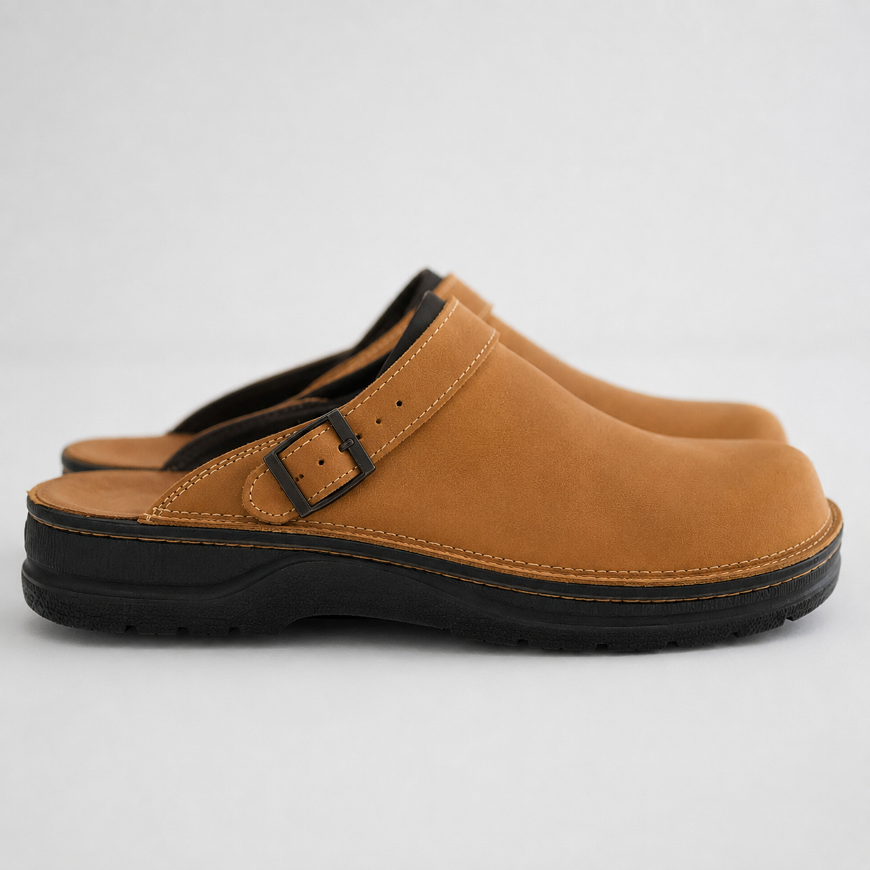 Men's Leather Slip On Clogs | Men | Comfort Casual Shoes | Supportive Everyday Footwear | Steven & Levon