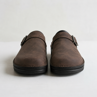 Men's Leather Slip On Clogs | Men | Comfort Casual Shoes | Supportive Everyday Footwear | Steven & Levon