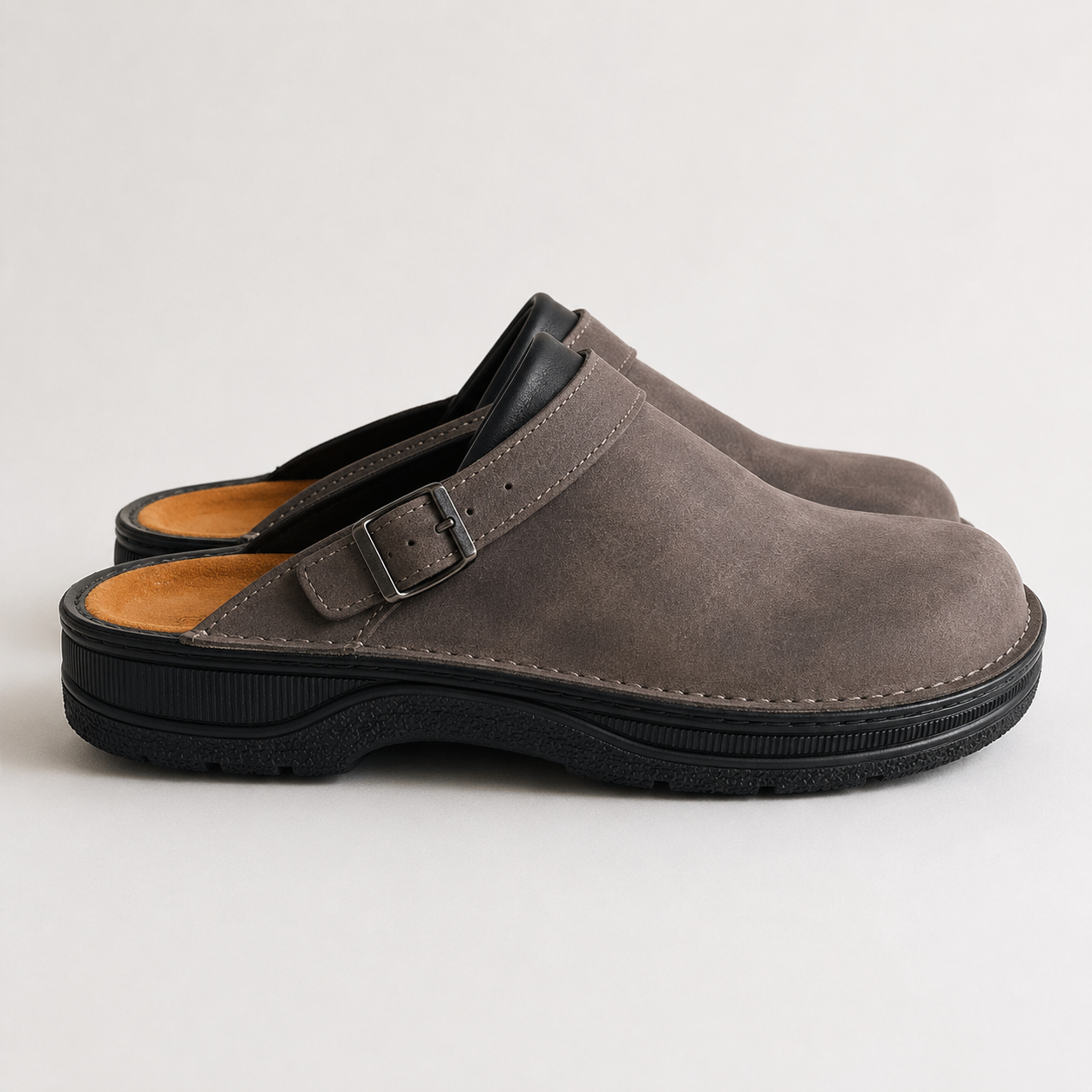 Men's Leather Slip On Clogs | Men | Comfort Casual Shoes | Supportive Everyday Footwear | Steven & Levon