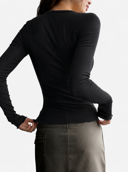 Women’s Casual Long Sleeve Shirt | Button-Up Blouse | Soft Cotton Blend | Relaxed Fit Everyday Top | Steven & Levon