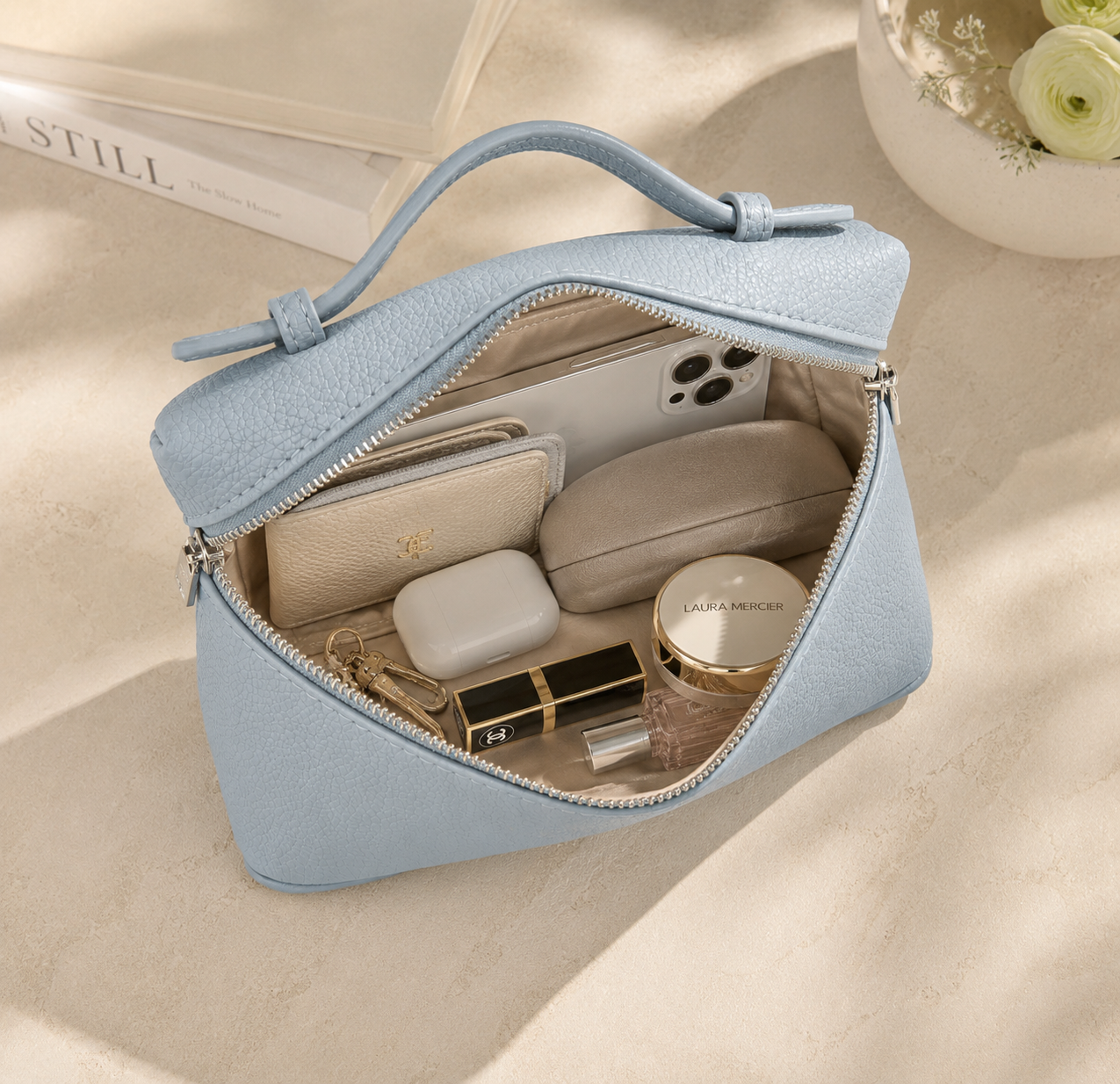 Claspette - Mini Box-Shaped Crossbody Handbag  Daily Errands Carry