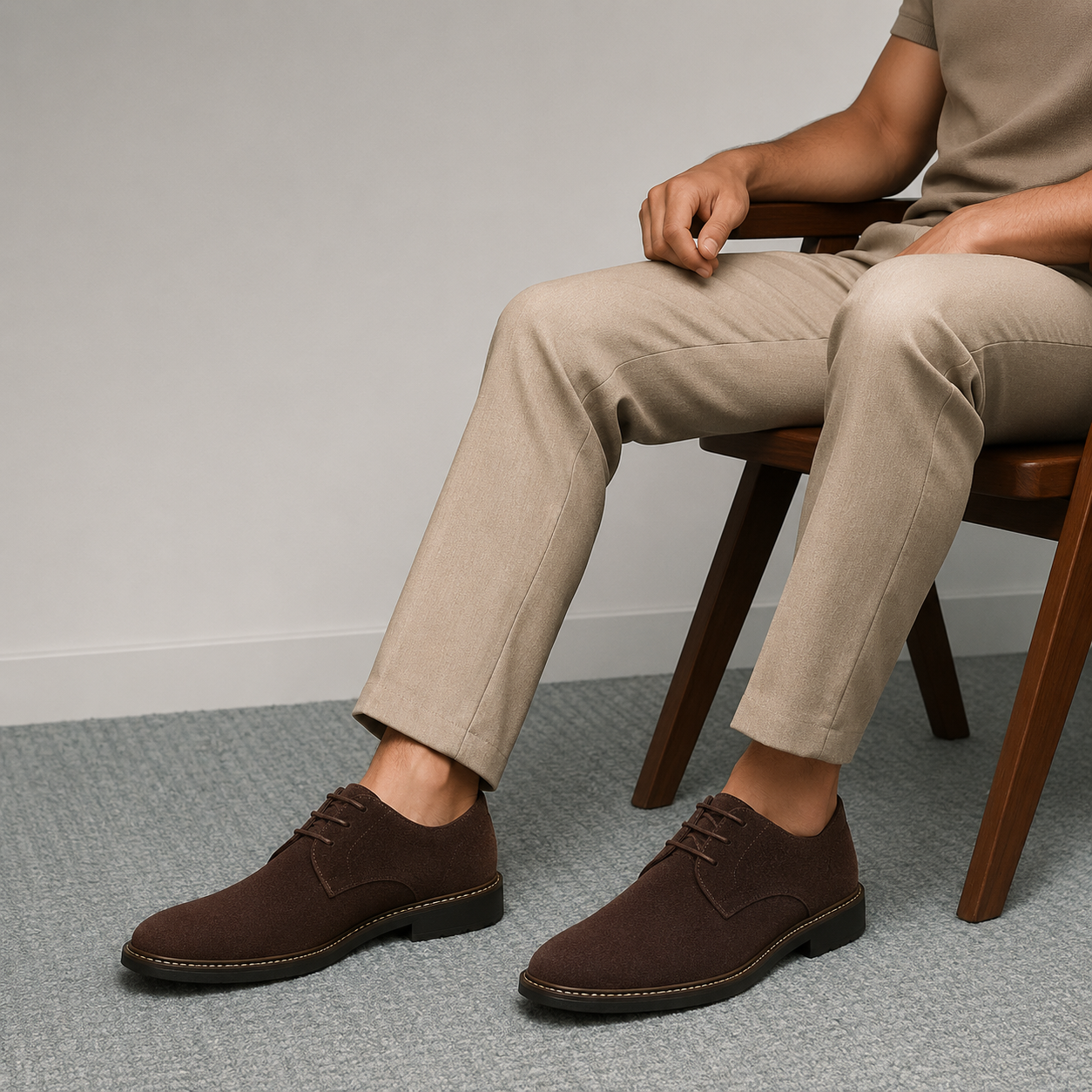 Casual Suede Oxford Shoes | Men | Soft Suede | Smart Casual | Steven & Levon