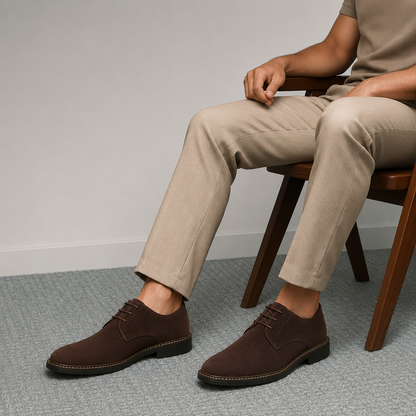 Casual Suede Oxford Shoes | Men | Soft Suede | Smart Casual | Steven & Levon