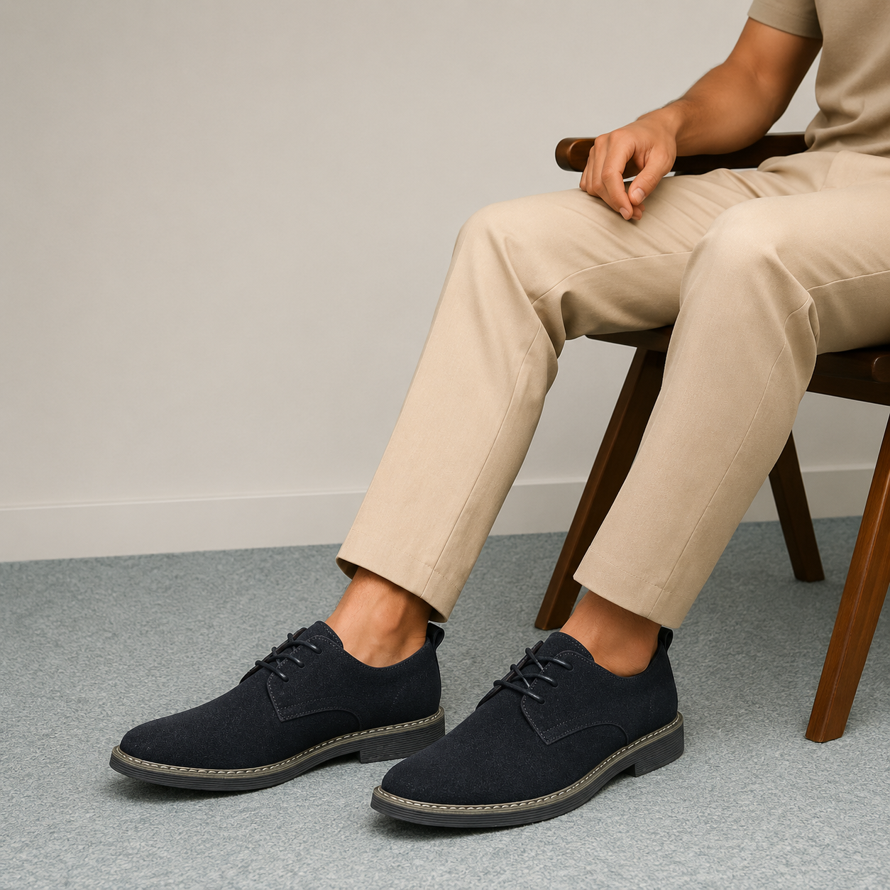 Casual Suede Oxford Shoes | Men | Soft Suede | Smart Casual | Steven & Levon