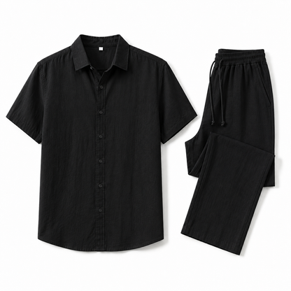 Men's Linen Summer 2-Piece Set | Men's Co-Ord | Breathable Outfit | Steven & Levon