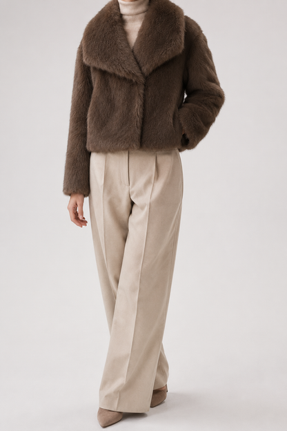 Women's Warm Winter Coat | Women | Soft Fabric Blend | Elegant Longline Coat for Casual & Evening Wear | Steven & Levon