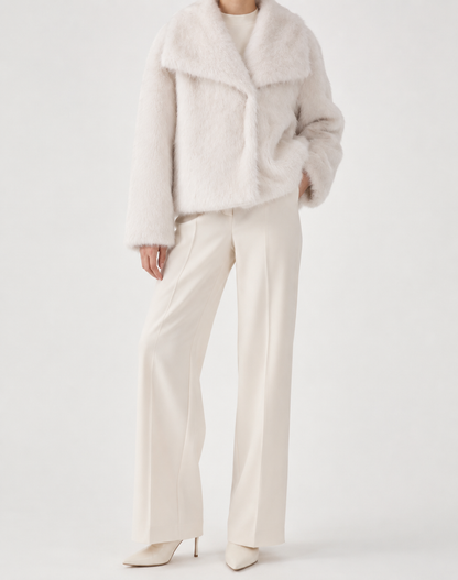 Women's Warm Winter Coat | Women | Soft Fabric Blend | Elegant Longline Coat for Casual & Evening Wear | Steven & Levon