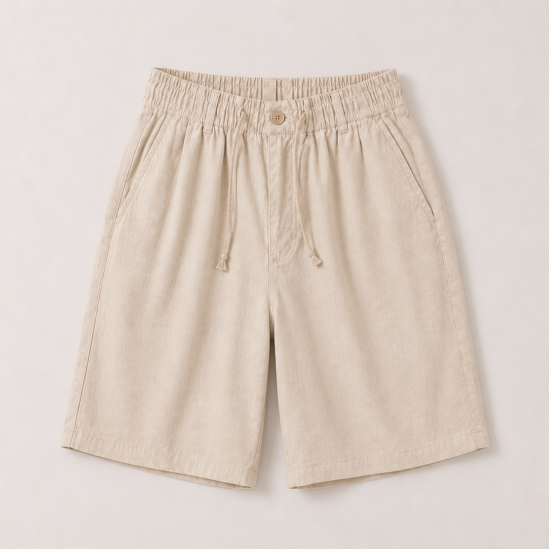 Men's Linen Drawstring Shorts | Elastic Waist|  Casual Summer Shorts | Steven & Levon