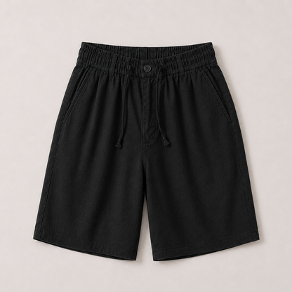 Men's Linen Drawstring Shorts | Elastic Waist|  Casual Summer Shorts | Steven & Levon