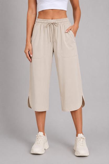 Willa Cargo Capri Pants | Woman | Wide Leg | Lightweight Breathable Fabric | Steven & Levon