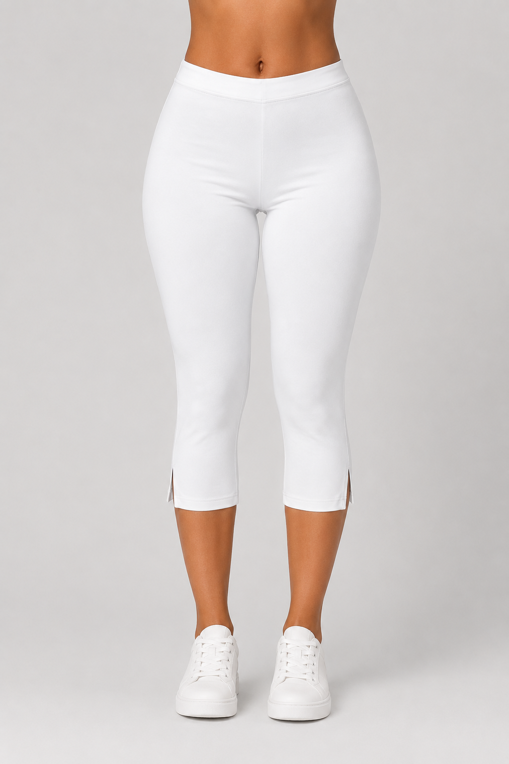 Wynne Capri Pants | Slim Fit | Side Slit Design | Women | Steven & Levon