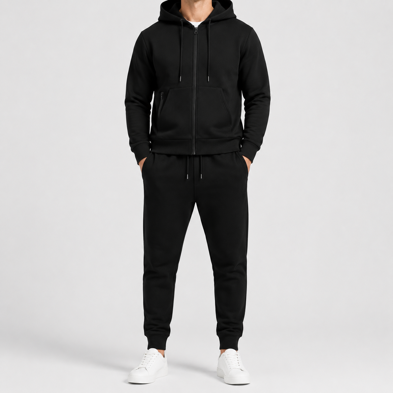 Men’s Tracksuit Set | Breathable Hoodie & Long Sleeve Jogger | Casual Sportswear | Lightweight Activewear | Steven & Levon