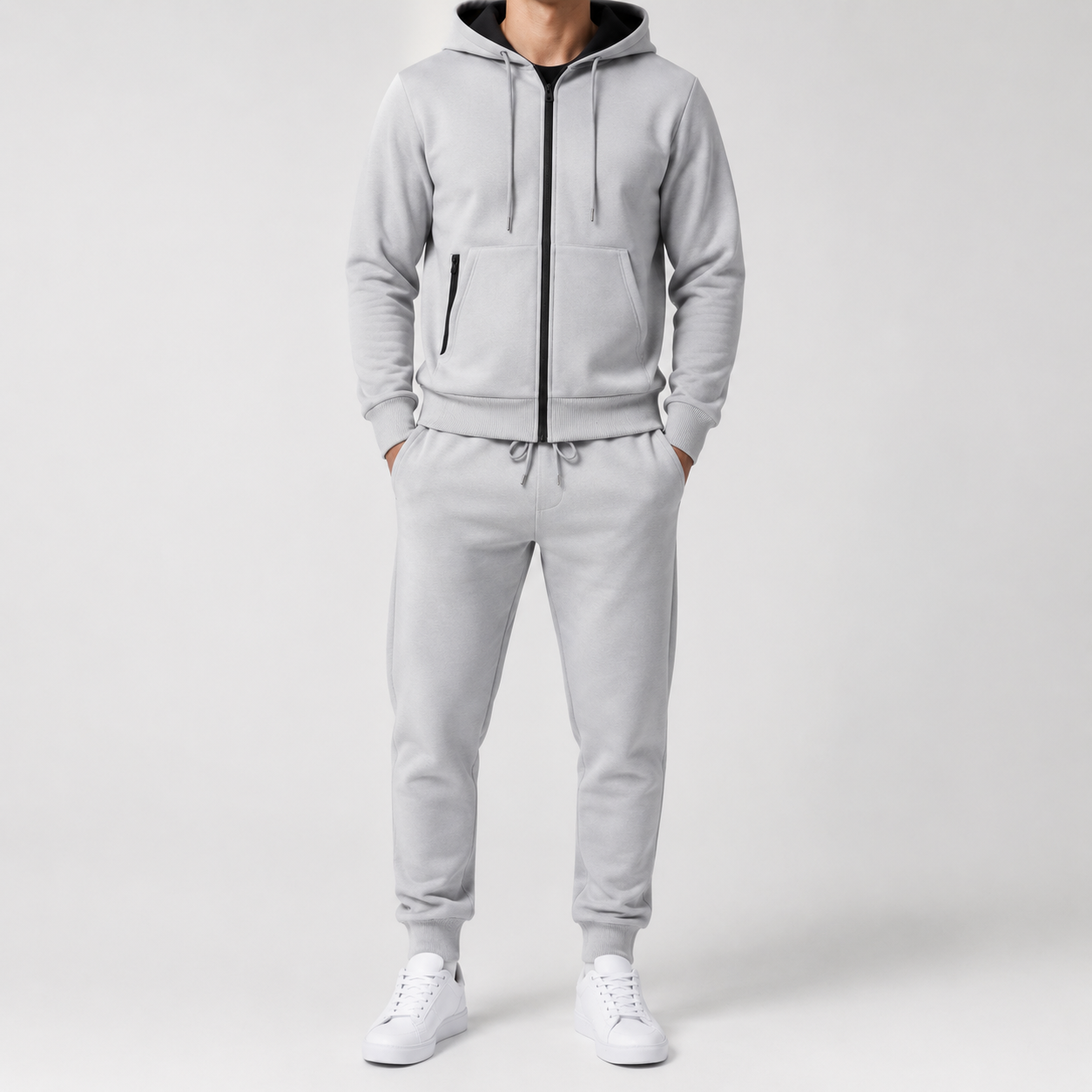 Men’s Tracksuit Set | Breathable Hoodie & Long Sleeve Jogger | Casual Sportswear | Lightweight Activewear | Steven & Levon
