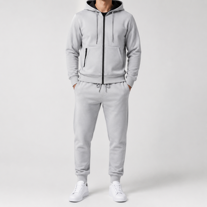 Men’s Tracksuit Set | Breathable Hoodie & Long Sleeve Jogger | Casual Sportswear | Lightweight Activewear | Steven & Levon
