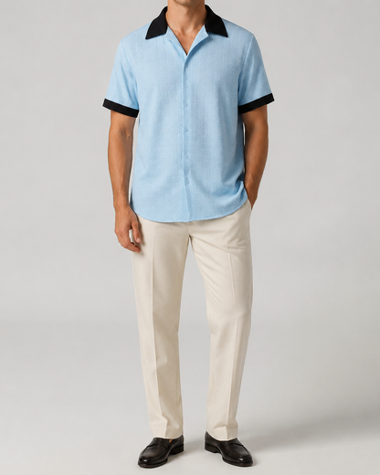 Men’s Classic Casual Shirt | Men | Relaxed Fit Button-Up | Versatile Everyday Smart Casual Style | Steven & Levon