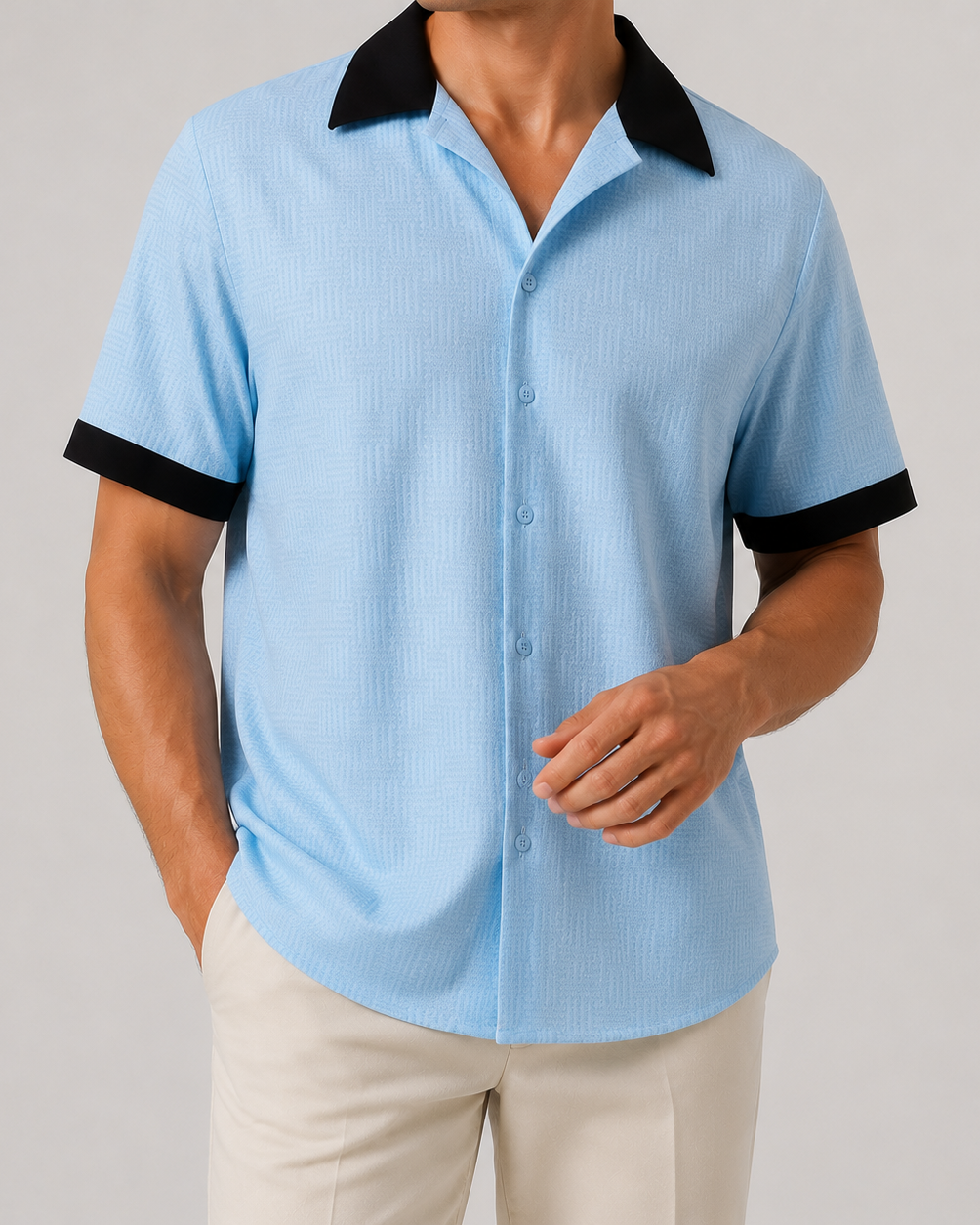 Men’s Classic Casual Shirt | Men | Relaxed Fit Button-Up | Versatile Everyday Smart Casual Style | Steven & Levon
