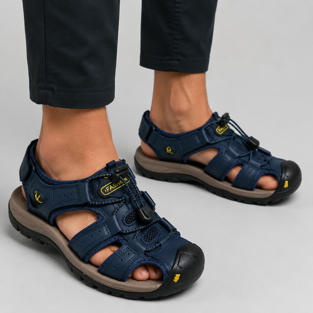 Men’s Fisherman Sandals | Breathable Casual Comfort | Steven & Levon
