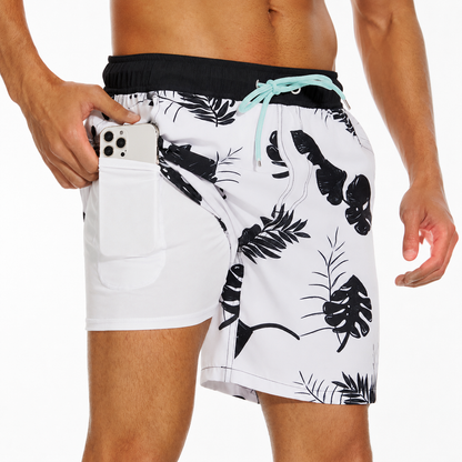 Men’s Swim Shorts | Men | Lightweight Woven Fabric | Drawstring Elastic Waist Quick Dry | Steven & Levon
