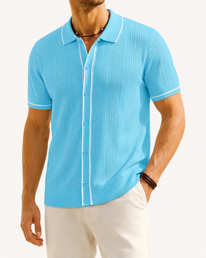 Men’s Short Sleeve Polo Shirt | Lightweight Comfortable Fit | Casual Summer Top | Breathable Fabric | Steven & Levon