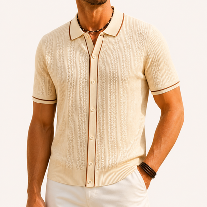 Men’s Short Sleeve Polo Shirt | Lightweight Comfortable Fit | Casual Summer Top | Breathable Fabric | Steven & Levon