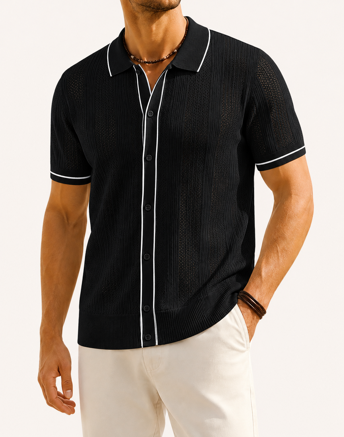 Men’s Short Sleeve Polo Shirt | Lightweight Comfortable Fit | Casual Summer Top | Breathable Fabric | Steven & Levon