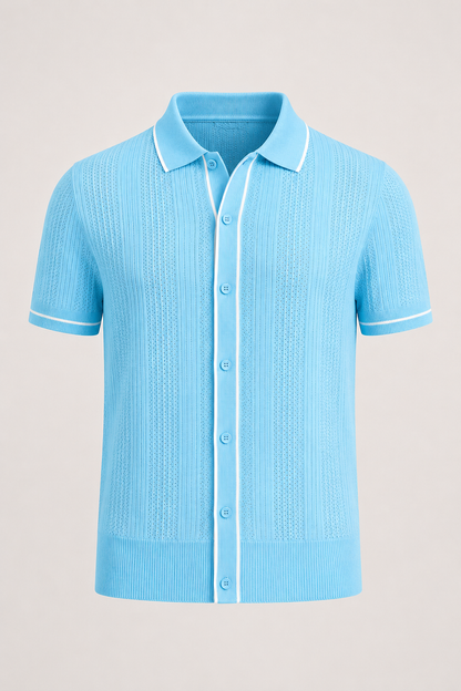 Men’s Short Sleeve Polo Shirt | Lightweight Comfortable Fit | Casual Summer Top | Breathable Fabric | Steven & Levon