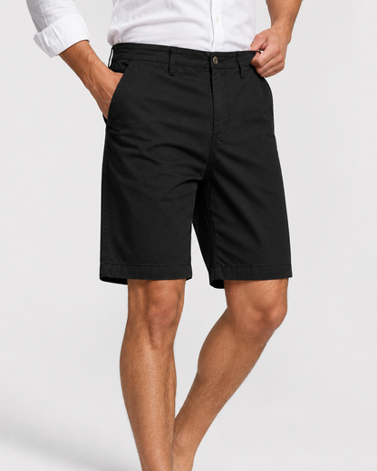 Men's Tailored Stretch Smart Casual Shorts | Lightweight Flexible Fit | Summer Chino Shorts | Steven & Levon