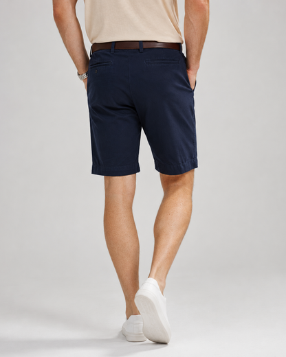Men's Tailored Stretch Smart Casual Shorts | Lightweight Flexible Fit | Summer Chino Shorts | Steven & Levon