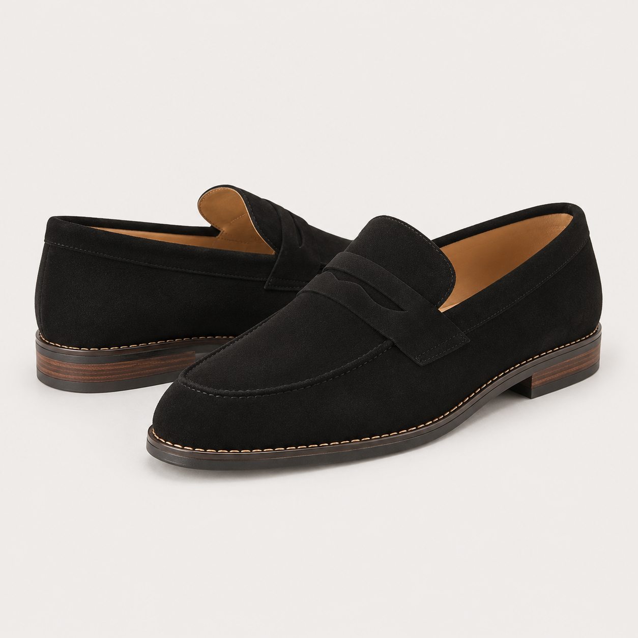 Mens Comfort Penny Loafers | Classic Slip-On Shoes | Steven & Levon