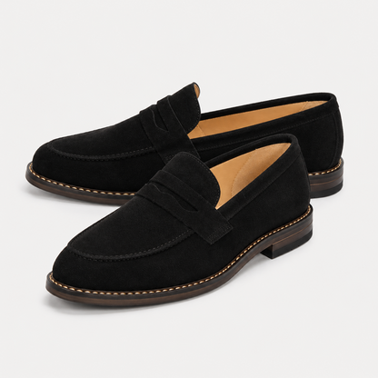 Mens Comfort Penny Loafers | Classic Slip-On Shoes | Steven & Levon