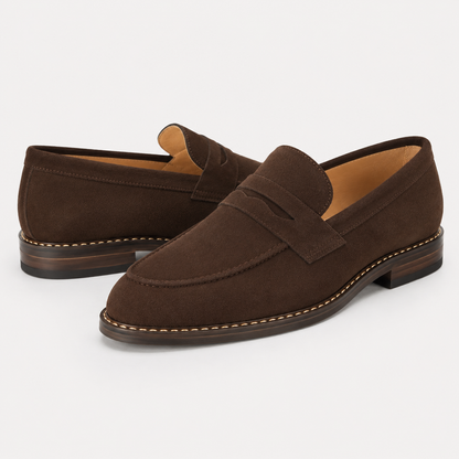 Mens Comfort Penny Loafers | Classic Slip-On Shoes | Steven & Levon