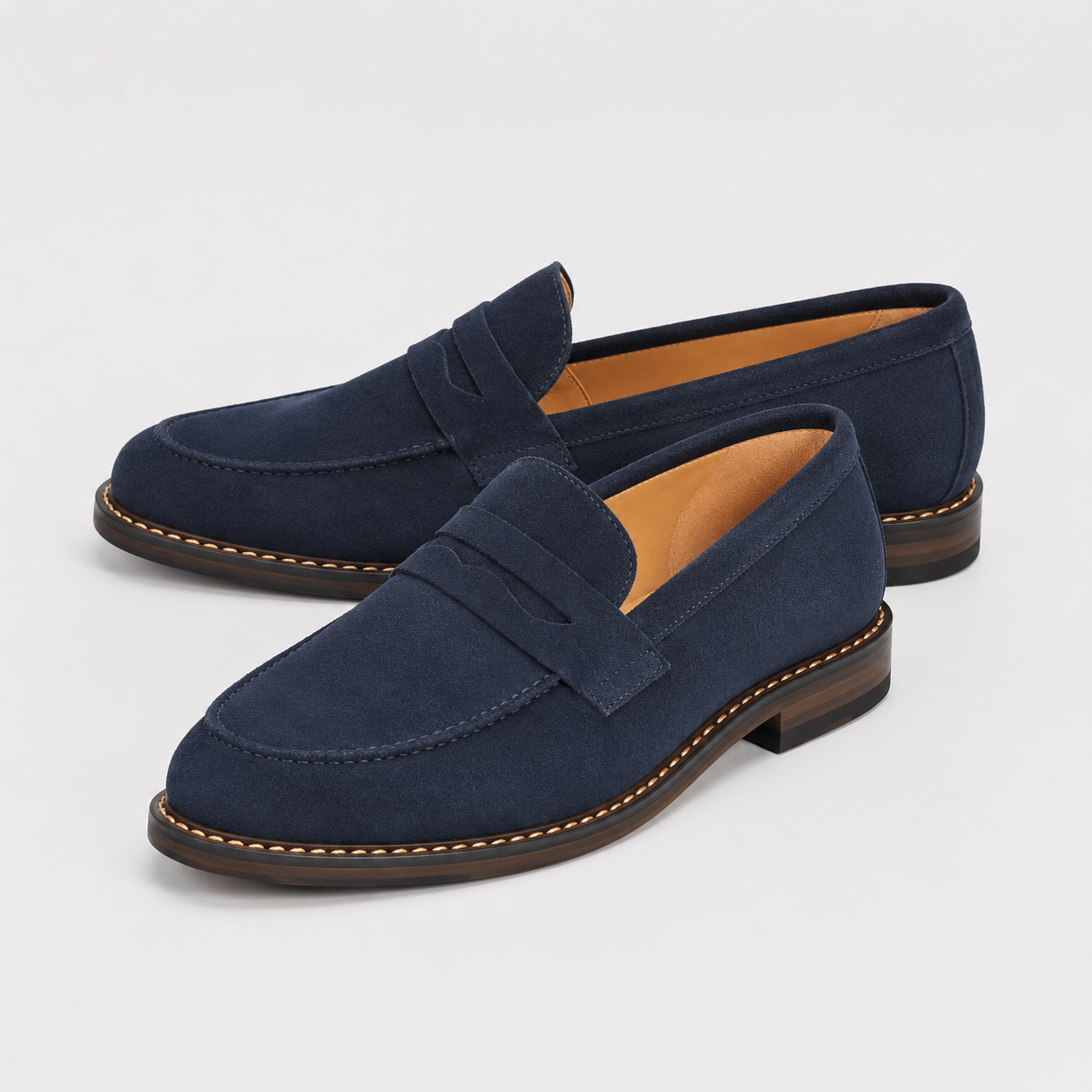 Mens Comfort Penny Loafers | Classic Slip-On Shoes | Steven & Levon